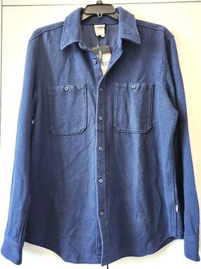 NWT The North Face Valley Twill Flannel Shirt Mens XL Navy Blue Long Sleeve